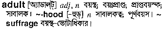 Adult meaning in bengali