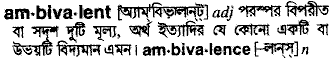 Ambivalent meaning in bengali