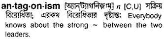 Antagonism meaning in bengali