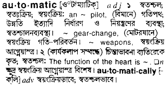 Automatic meaning in bengali