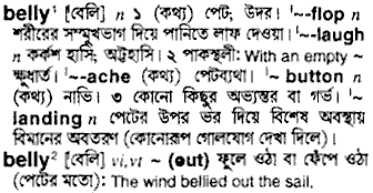 Belly meaning in bengali