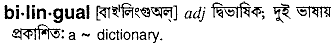 Bilingual meaning in bengali