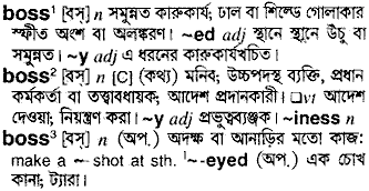 Boss meaning in bengali