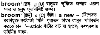 Broom meaning in bengali