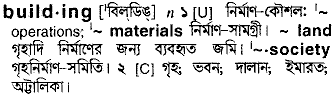 Building meaning in bengali