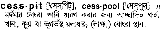 Cesspool meaning in bengali