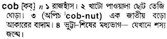 Cob meaning in bengali