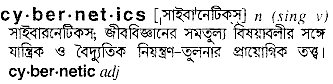 cybernetics 
 meaning in bengali