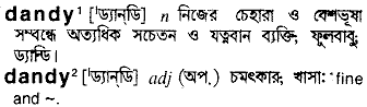 Dandy meaning in bengali