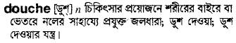 Douche meaning in bengali