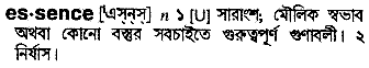 Essence meaning in bengali