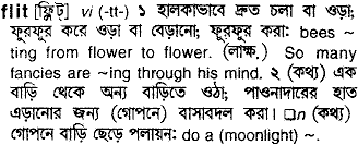 Flit meaning in bengali