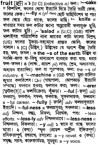 Fruit meaning in bengali