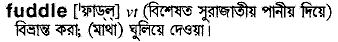 Fuddle meaning in bengali