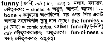 Funny meaning in bengali