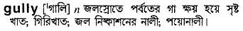 Gully meaning in bengali