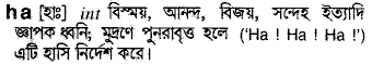 Ha meaning in bengali