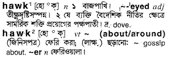 Hawk meaning in bengali