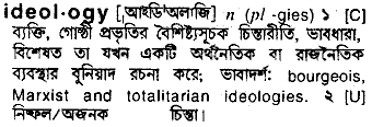 Ideology meaning in bengali