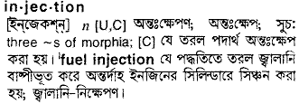 Injection meaning in bengali