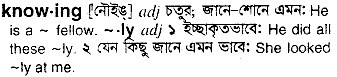 Knowing meaning in bengali