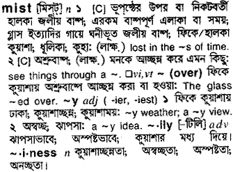 Mist meaning in bengali