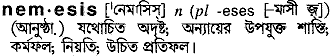 Nemesis meaning in bengali