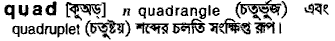 Quad meaning in bengali