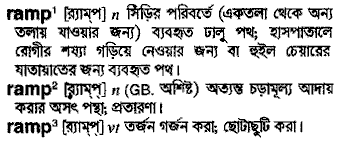 Ramp meaning in bengali