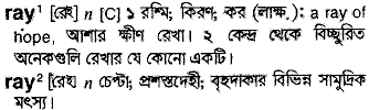 Ray meaning in bengali