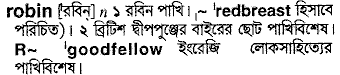 Robin meaning in bengali