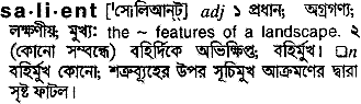 Salient meaning in bengali