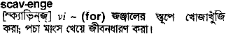 Scavenge meaning in bengali