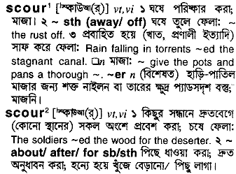 Scour meaning in bengali