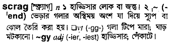 Scrag meaning in bengali