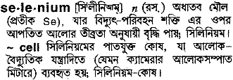 Selenium meaning in bengali