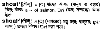 Shoal meaning in bengali