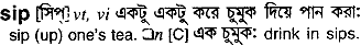 Sip meaning in bengali