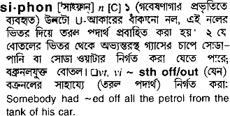 Siphon meaning in bengali