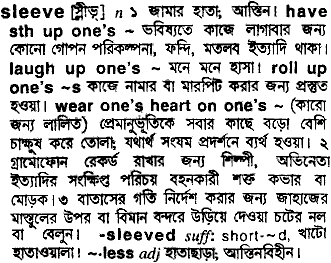 Sleeve meaning in bengali