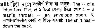 Slit meaning in bengali