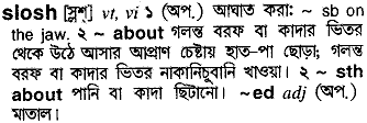 slosh 
 meaning in bengali