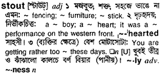 Stout meaning in bengali