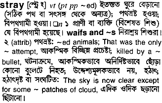 Stray meaning in bengali