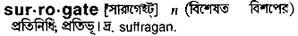 Surrogate meaning in bengali