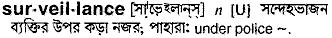 Surveillance meaning in bengali