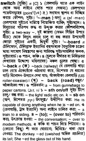 Switch meaning in bengali