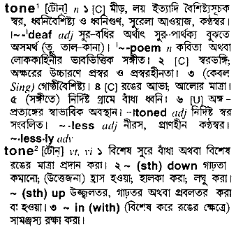 Tone meaning in bengali