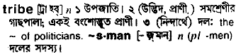 Tribe meaning in bengali