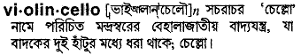 violincello 
 meaning in bengali